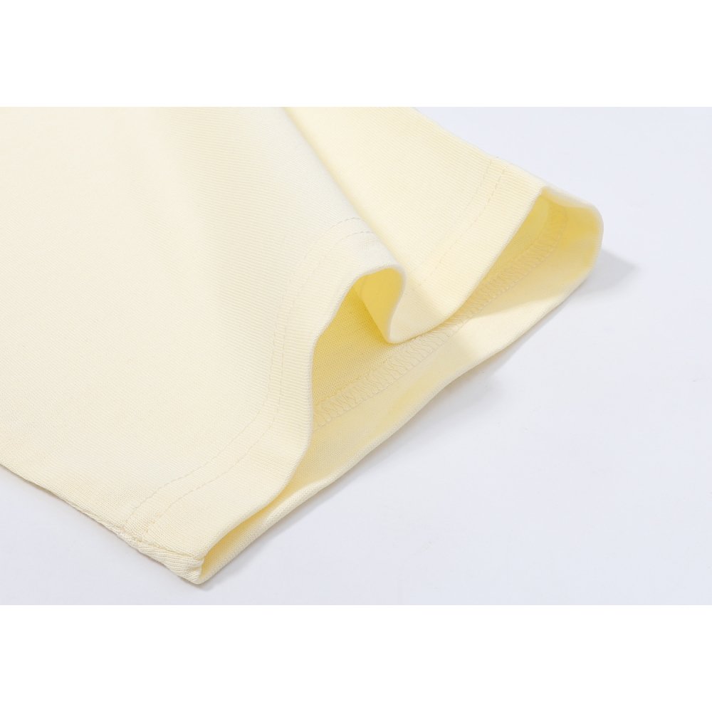 Rhude Roulette T-Shirt 50160 Vintage Apricot/White/Black,Rhude T-Shirts,T-Shirts,CLOTHES