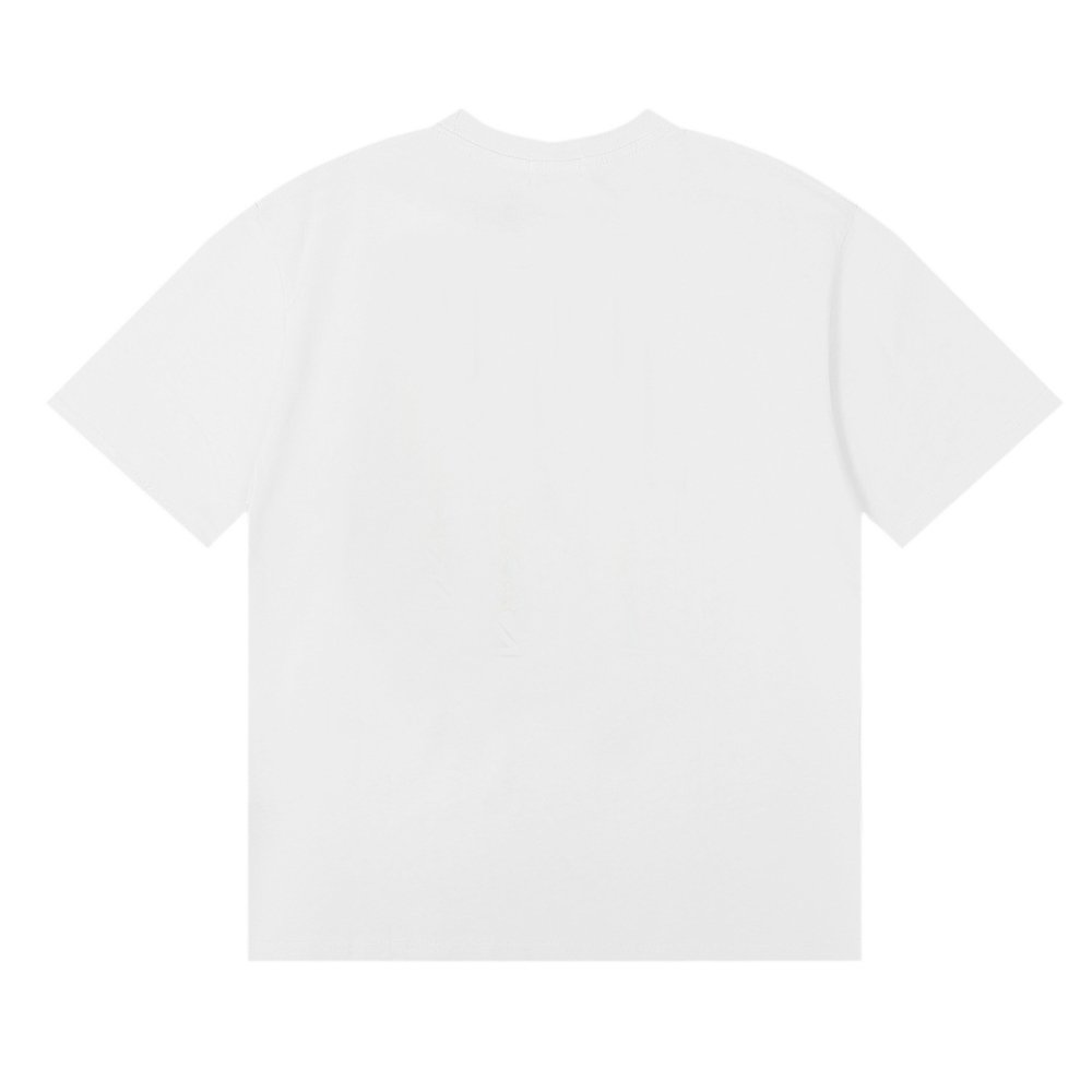 Rhude Beach-Side T-Shirt 50155 Apricot/White/Black,Rhude T-Shirts,T-Shirts,CLOTHES