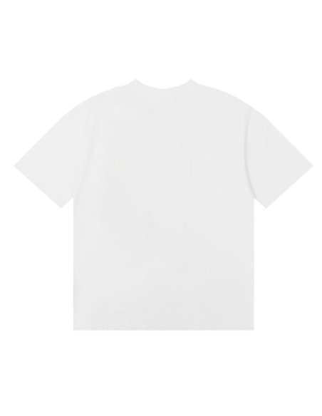 Rhude Beach-Side T-Shirt 50155 Apricot/White/Black,Rhude T-Shirts,T-Shirts,CLOTHES
