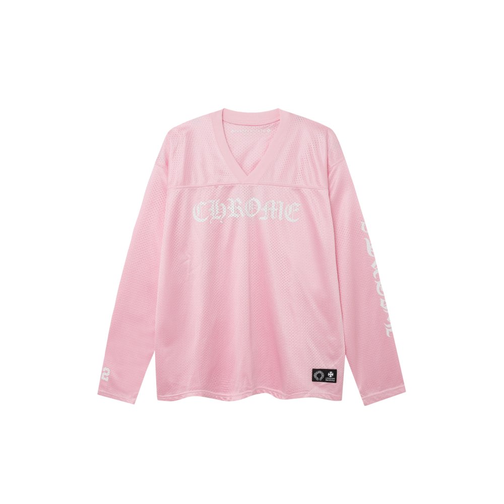 Chrome Hearts Love You Mesh Warm Up Jersey 9998 Pink/Black/Red/Green/Blue,Chrome Heart Long Sleeve Tees,Long Sleeve Tees,CLOTHES