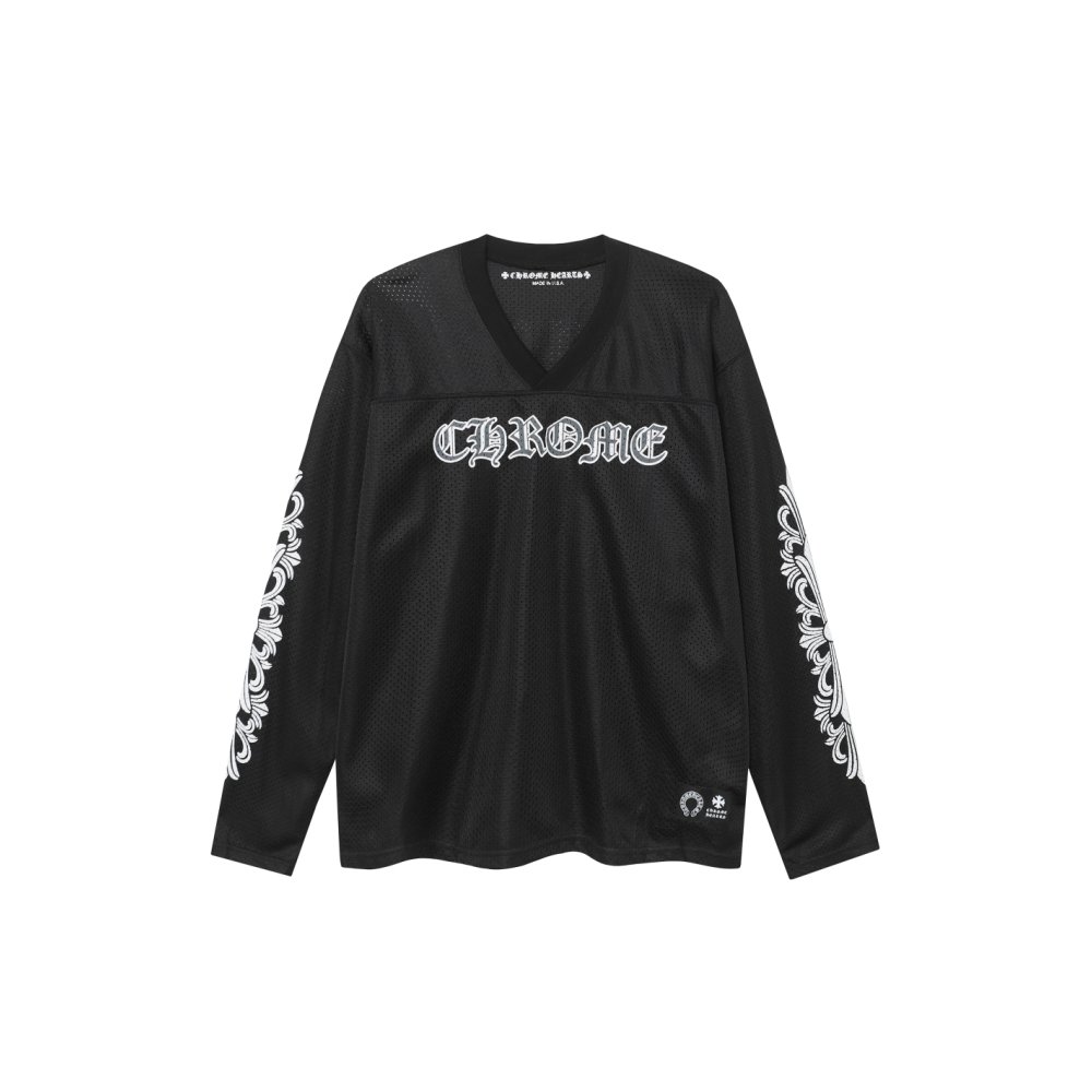 Chrome Hearts Love You Mesh Warm Up Jersey 9998 Pink/Black/Red/Green/Blue,Chrome Heart Long Sleeve Tees,Long Sleeve Tees,CLOTHES