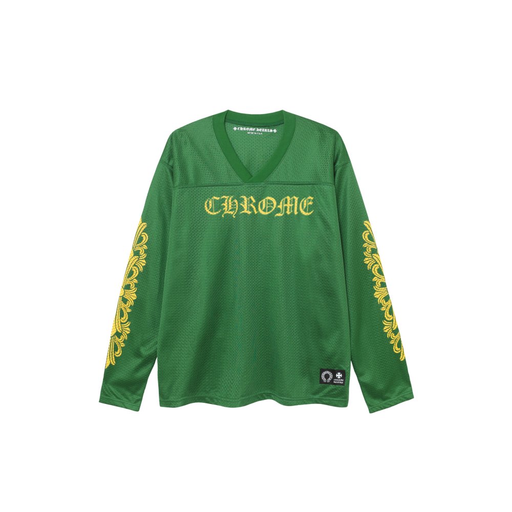 Chrome Hearts Love You Mesh Warm Up Jersey 9998 Pink/Black/Red/Green/Blue,Chrome Heart Long Sleeve Tees,Long Sleeve Tees,CLOTHES