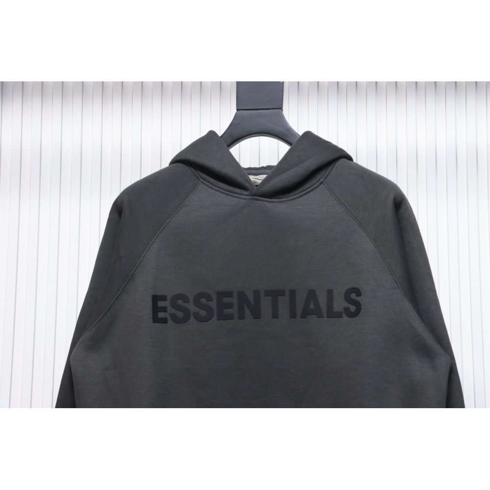 Fear of God Essentials Pullover Hoodie Applique Logo Dark Gray,Fear of God Hoodies,Sweatshirts Hoodies,CLOTHES