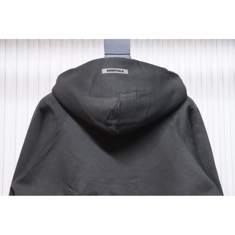 Fear of God Essentials Pullover Hoodie Applique Logo Dark Gray,Fear of God Hoodies,Sweatshirts Hoodies,CLOTHES