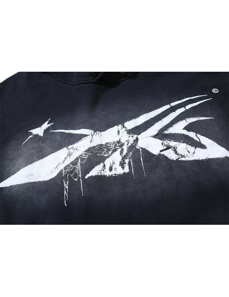 Hellstar Spiderweb Sport Black Hoodie 2039 ,Hellstar Hoodies(Sweatshirts),Sweatshirts Hoodies,CLOTHES