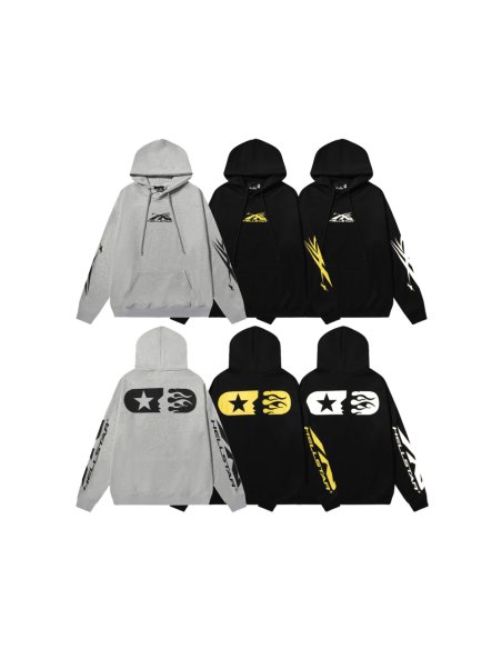Hellsatr Hoodies Black Yellow/Gray/Black White,Hellstar Hoodies(Sweatshirts),Sweatshirts Hoodies,CLOTHES