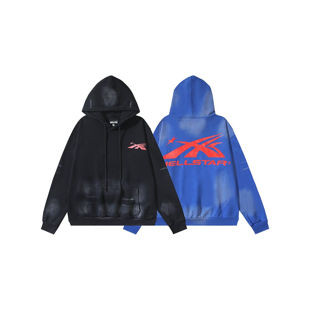 Hellstar Hoodies 2027 Blue/Black,Hellstar Hoodies(Sweatshirts),Sweatshirts Hoodies,CLOTHES