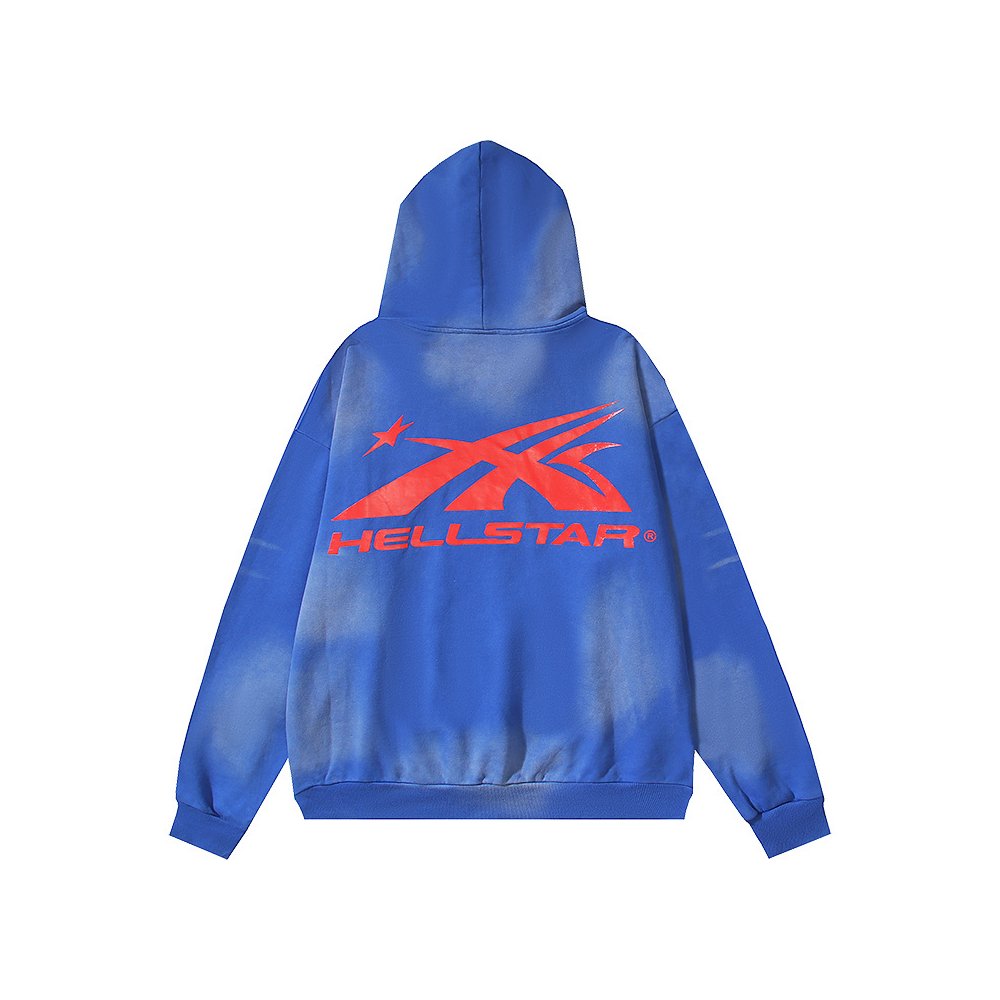 Hellstar Hoodies 2027 Blue/Black,Hellstar Hoodies(Sweatshirts),Sweatshirts Hoodies,CLOTHES