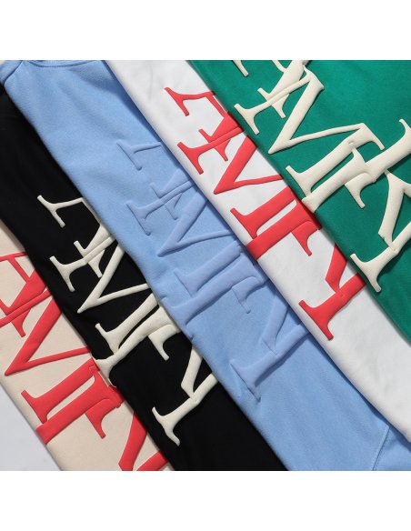 AMIRI Staggered Logo Hoodie 9273 Pure Black/Apricot/Black White/Green/Sky Blue/White,Amiri Hoodies,Sweatshirts Hoodies,CLOTHES