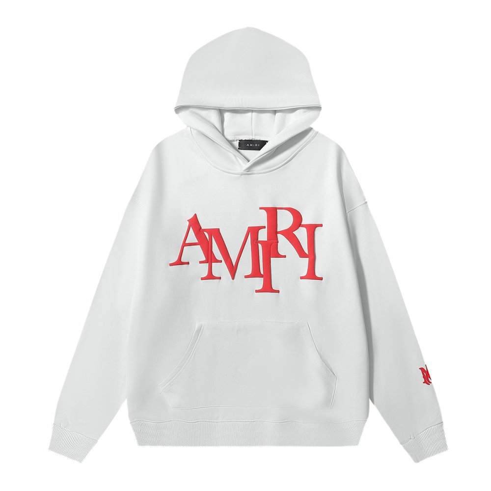 AMIRI Staggered Logo Hoodie 9273 Pure Black/Apricot/Black White/Green/Sky Blue/White,Amiri Hoodies,Sweatshirts Hoodies,CLOTHES