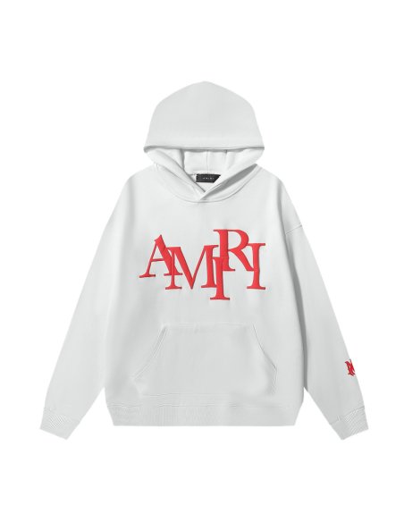 AMIRI Staggered Logo Hoodie 9273 Pure Black/Apricot/Black White/Green/Sky Blue/White,Amiri Hoodies,Sweatshirts Hoodies,CLOTHES