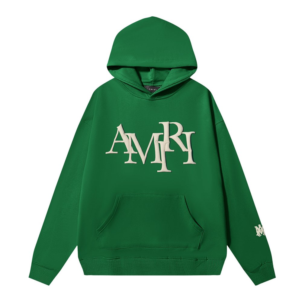 AMIRI Staggered Logo Hoodie 9273 Pure Black/Apricot/Black White/Green/Sky Blue/White,Amiri Hoodies,Sweatshirts Hoodies,CLOTHES