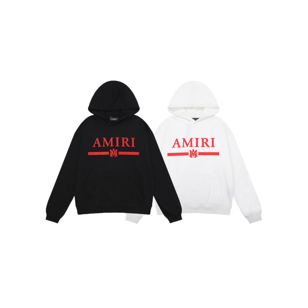 AMIRI Ma Bar Logo Hoodie 9263 Black/White,Amiri Hoodies,Sweatshirts Hoodies,CLOTHES
