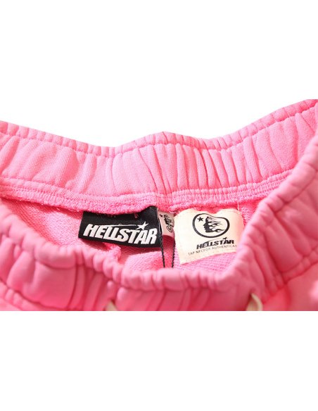 Hellstar Flame Shorts Pink/Black/Grey,Hellstar Shorts,Shorts,CLOTHES