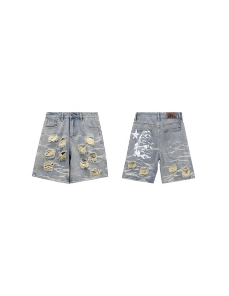 Hellstar Nylon Shorts 8639 Denim Blue,Hellstar Shorts,Shorts,CLOTHES