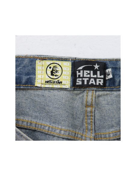 Hellstar Nylon Shorts 8639 Denim Blue,Hellstar Shorts,Shorts,CLOTHES