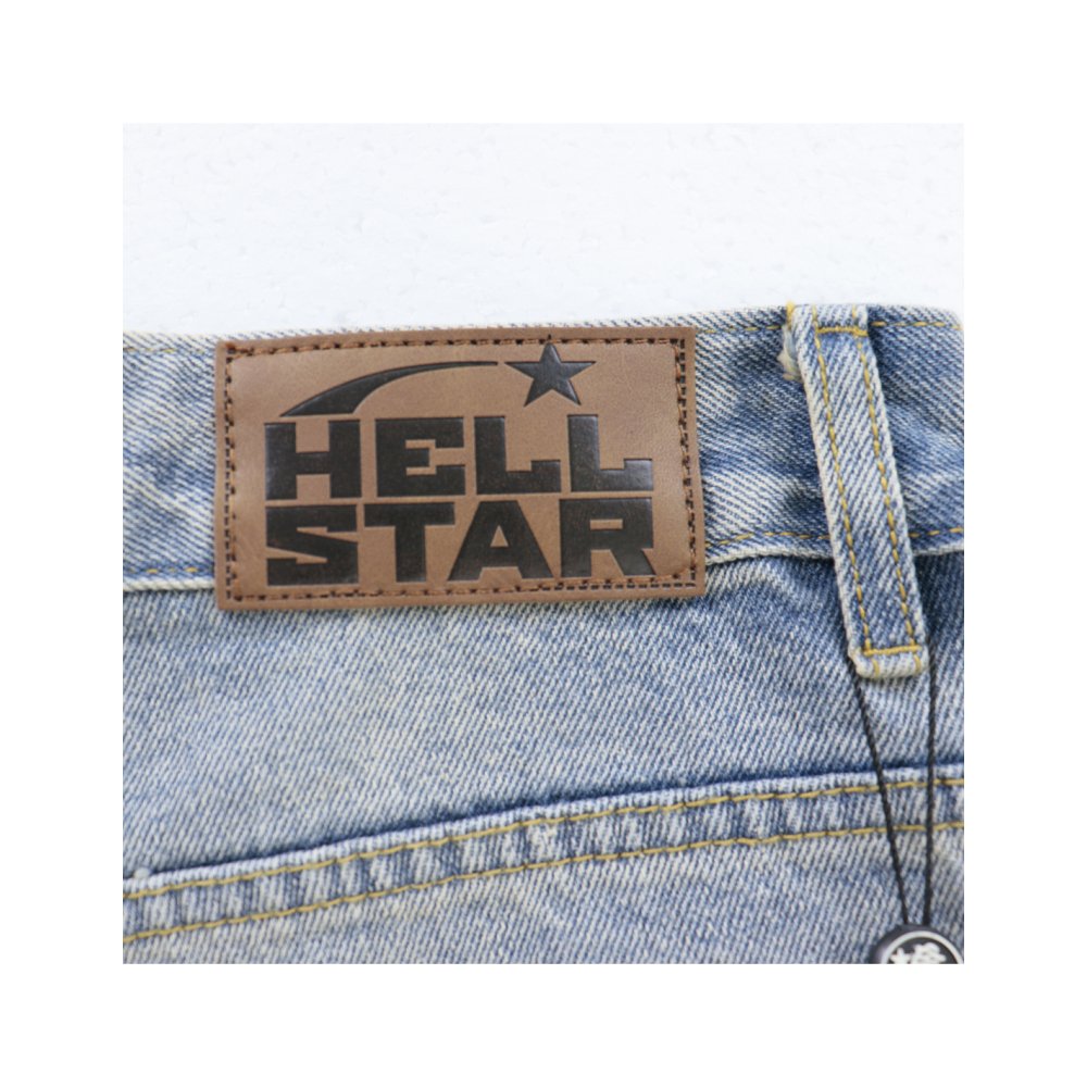 Hellstar Nylon Shorts 8639 Denim Blue,Hellstar Shorts,Shorts,CLOTHES