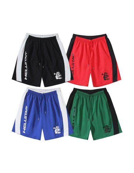 Hellstar Capsule 9 nylon shorts 751 Black/Red/Blue/Green,Hellstar Shorts,Shorts,CLOTHES