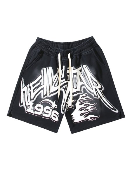 Hellstar Washed Shorts 791,Hellstar Shorts,Shorts,CLOTHES