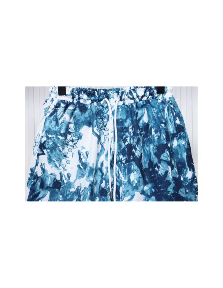 Louis Vuitton Coral Seagrass Printed Shorts,Louis Vuitton Shorts,Shorts,CLOTHES
