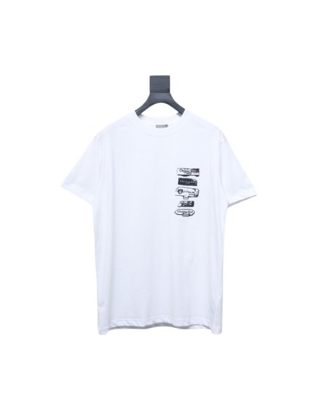 Dior Archives Labels T-Shirt White,Dior T-Shirts,T-Shirts,CLOTHES