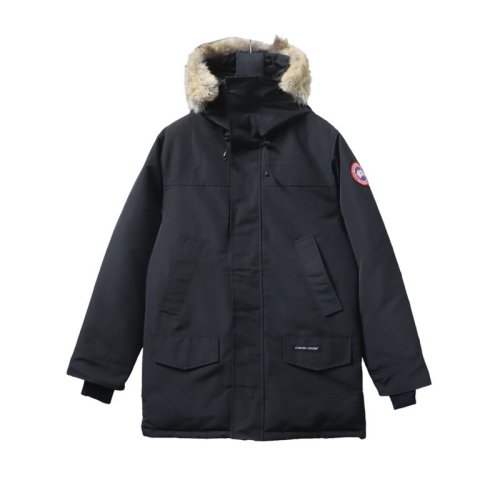 Canada Goose Langford Parka Mid-Length Black,Canada Goose Jackets,Jackets,CLOTHES