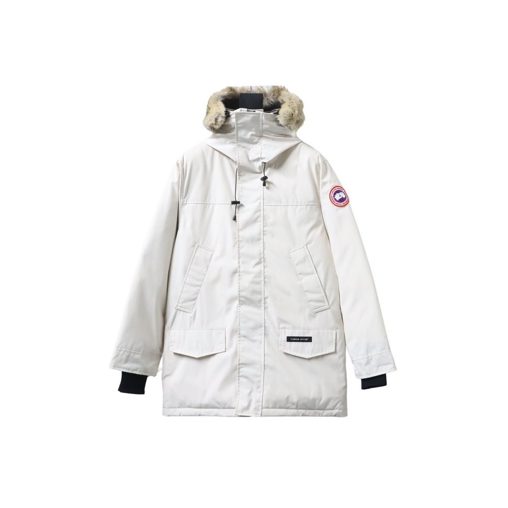 Canada Goose Langford Parka Mid-Length White,Canada Goose Jackets,Jackets,CLOTHES