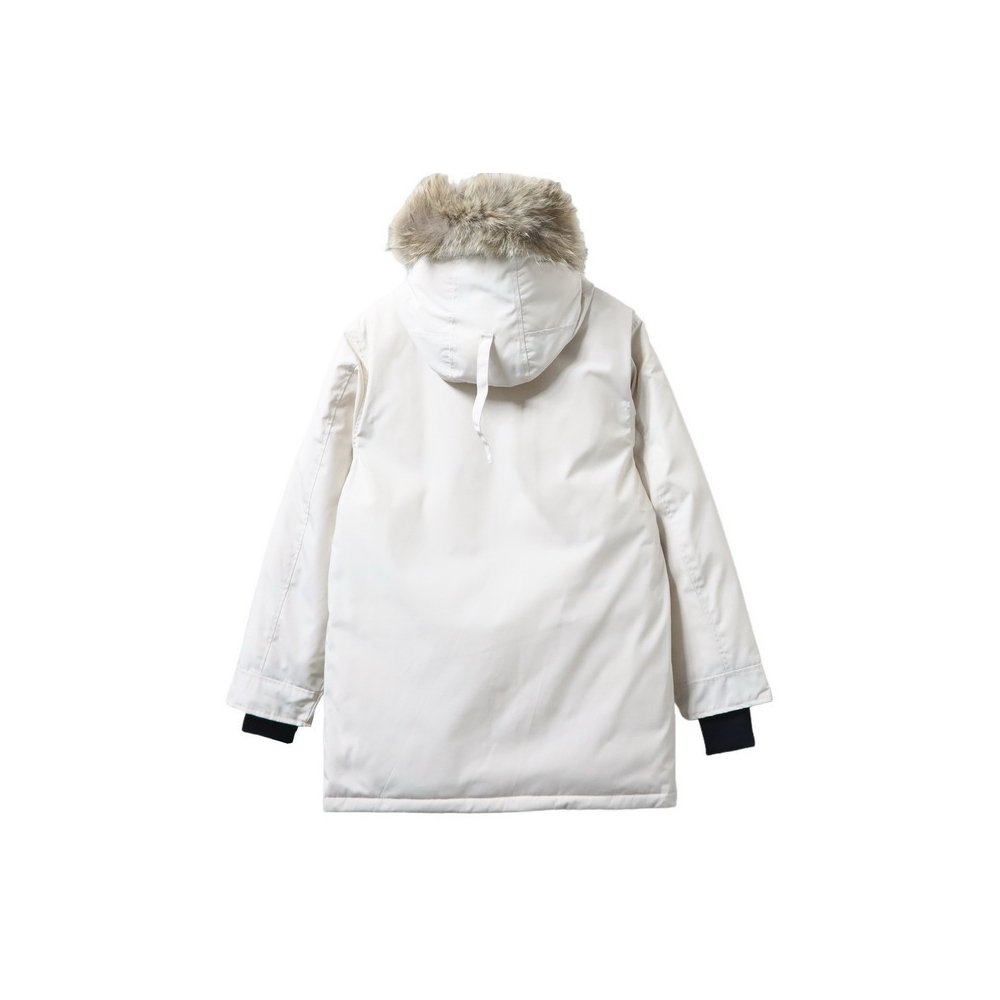Canada Goose Langford Parka Mid-Length White,Canada Goose Jackets,Jackets,CLOTHES