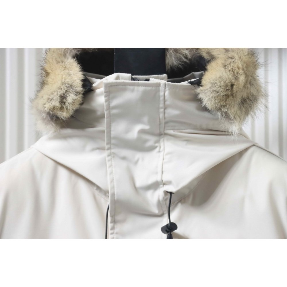 Canada Goose Langford Parka Mid-Length White,Canada Goose Jackets,Jackets,CLOTHES