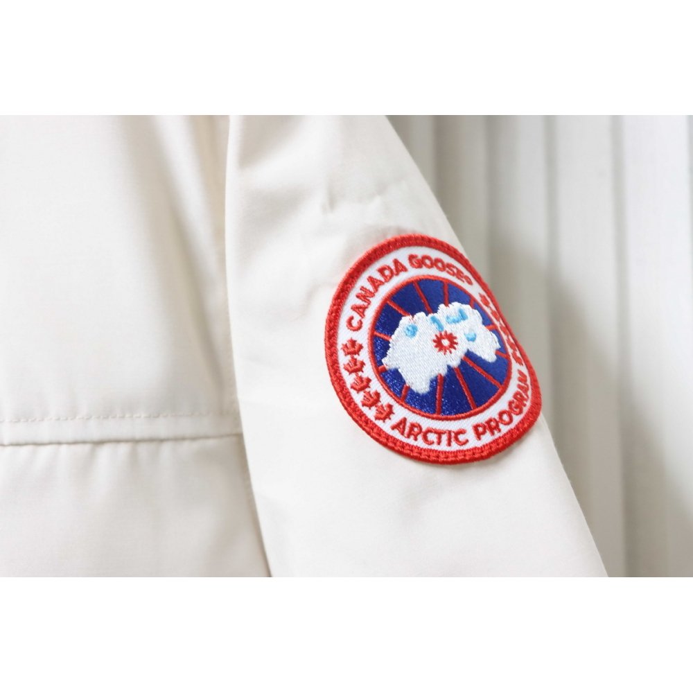 Canada Goose Langford Parka Mid-Length White,Canada Goose Jackets,Jackets,CLOTHES