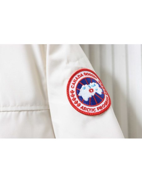Canada Goose Langford Parka Mid-Length White,Canada Goose Jackets,Jackets,CLOTHES