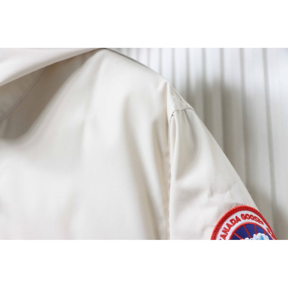 Canada Goose Langford Parka Mid-Length White,Canada Goose Jackets,Jackets,CLOTHES