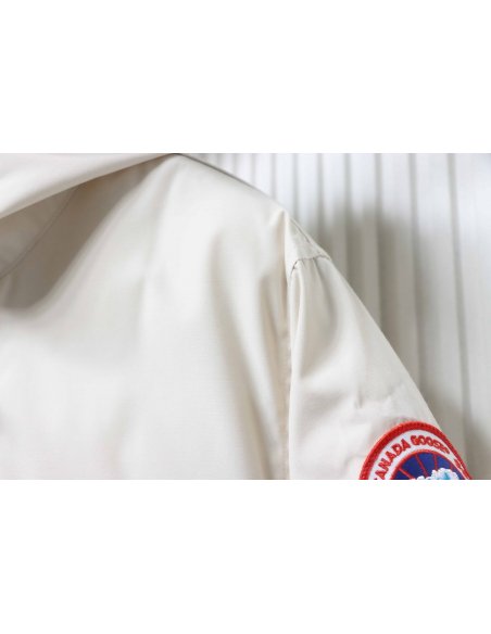 Canada Goose Langford Parka Mid-Length White,Canada Goose Jackets,Jackets,CLOTHES