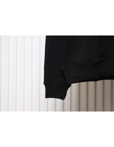 Balenciaga Double Print Logo Hoodie Black,Balenciaga Hoodies(Sweatshirts),Sweatshirts Hoodies,CLOTHES