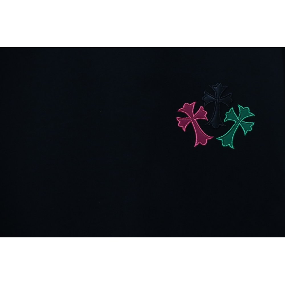 Chrome Hearts Rainbow Cross T-Shirt Black,Chrome Hearts T-Shirts,T-Shirts,CLOTHES