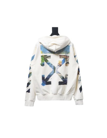 Off-White Pascal Arrow Zipped Hoodie White,Off-White Hoodies,Sweatshirts Hoodies,CLOTHES