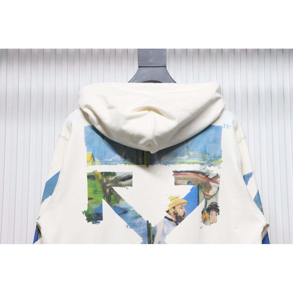 Off-White Pascal Arrow Zipped Hoodie White,Off-White Hoodies,Sweatshirts Hoodies,CLOTHES