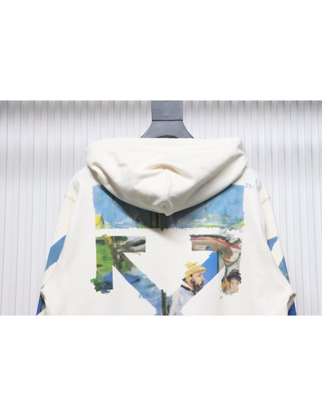Off-White Pascal Arrow Zipped Hoodie White,Off-White Hoodies,Sweatshirts Hoodies,CLOTHES