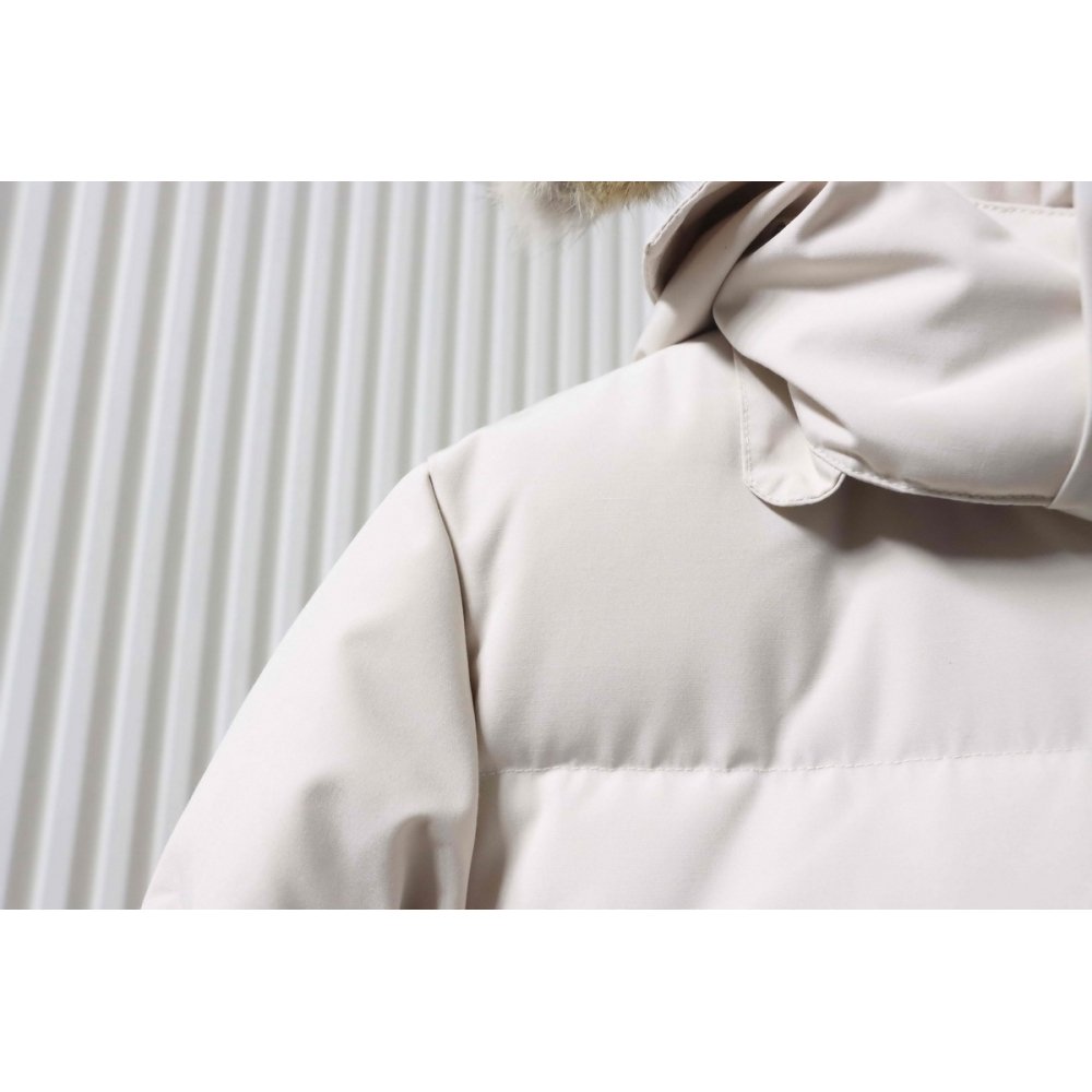 Canada Goose Mystique Parka Classic Long Disc White,Canada Goose Jackets,Jackets,CLOTHES