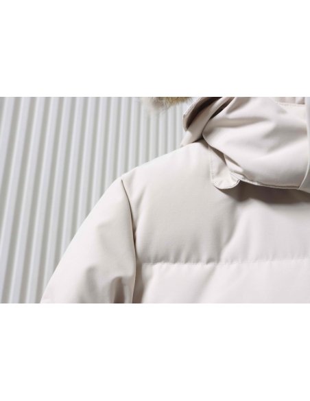 Canada Goose Mystique Parka Classic Long Disc White,Canada Goose Jackets,Jackets,CLOTHES