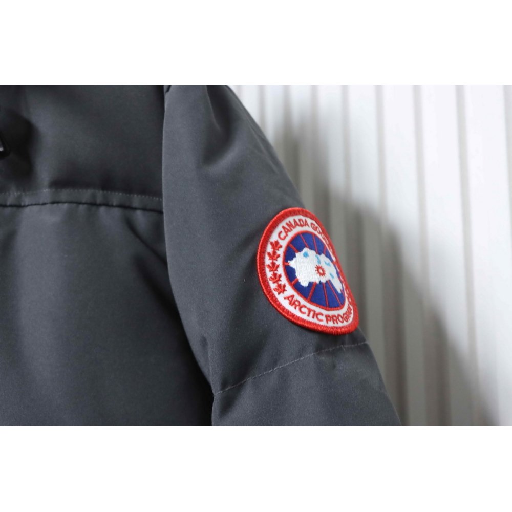 Canada Goose MacMillan Parka Gray Down Jacket With Red Label,Canada Goose Jackets,Jackets,CLOTHES
