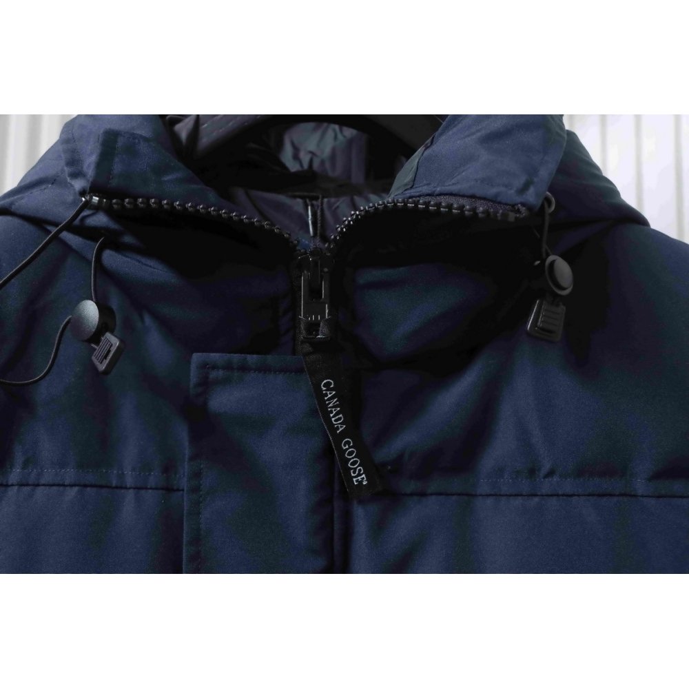 Canada Goose MacMillan Parka Dark Blue Down Jacket With Red Label,Canada Goose Jackets,Jackets,CLOTHES