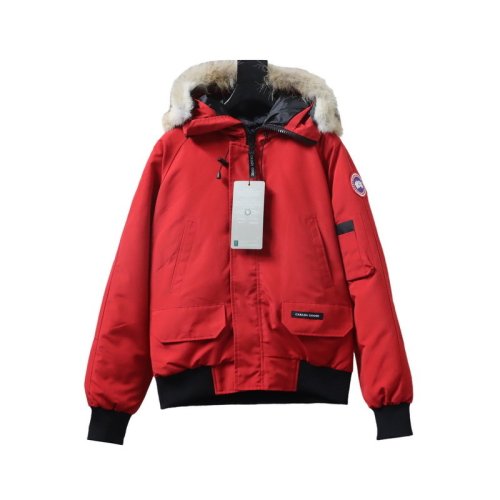 Canada Goose Chilliwack Bomber Jacket Short Down Jacket PBI Red,Canada Goose Jackets,Jackets,CLOTHES