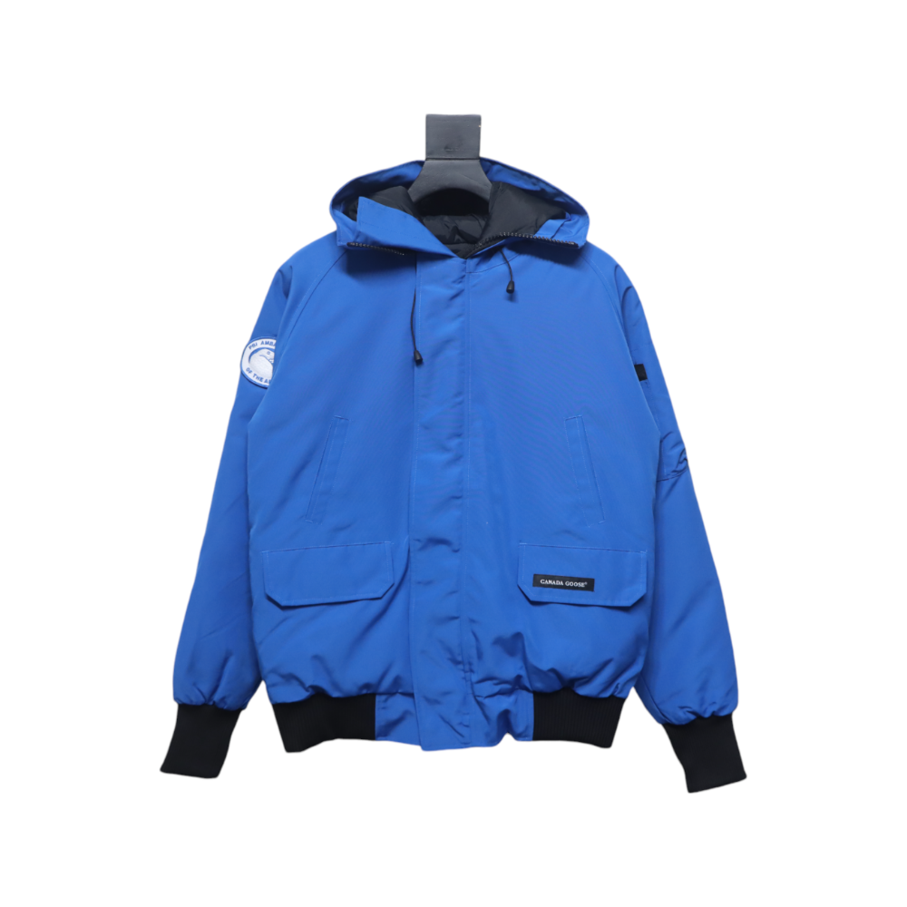 Canada Goose Chilliwack Hooded Bomber Jacket Blue,Canada Goose Jackets,Jackets,CLOTHES