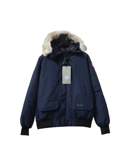Canada Goose Chilliwack Bomber Jacket Short Down Jacket PBI Dark Blue,Canada Goose Jackets,Jackets,CLOTHES