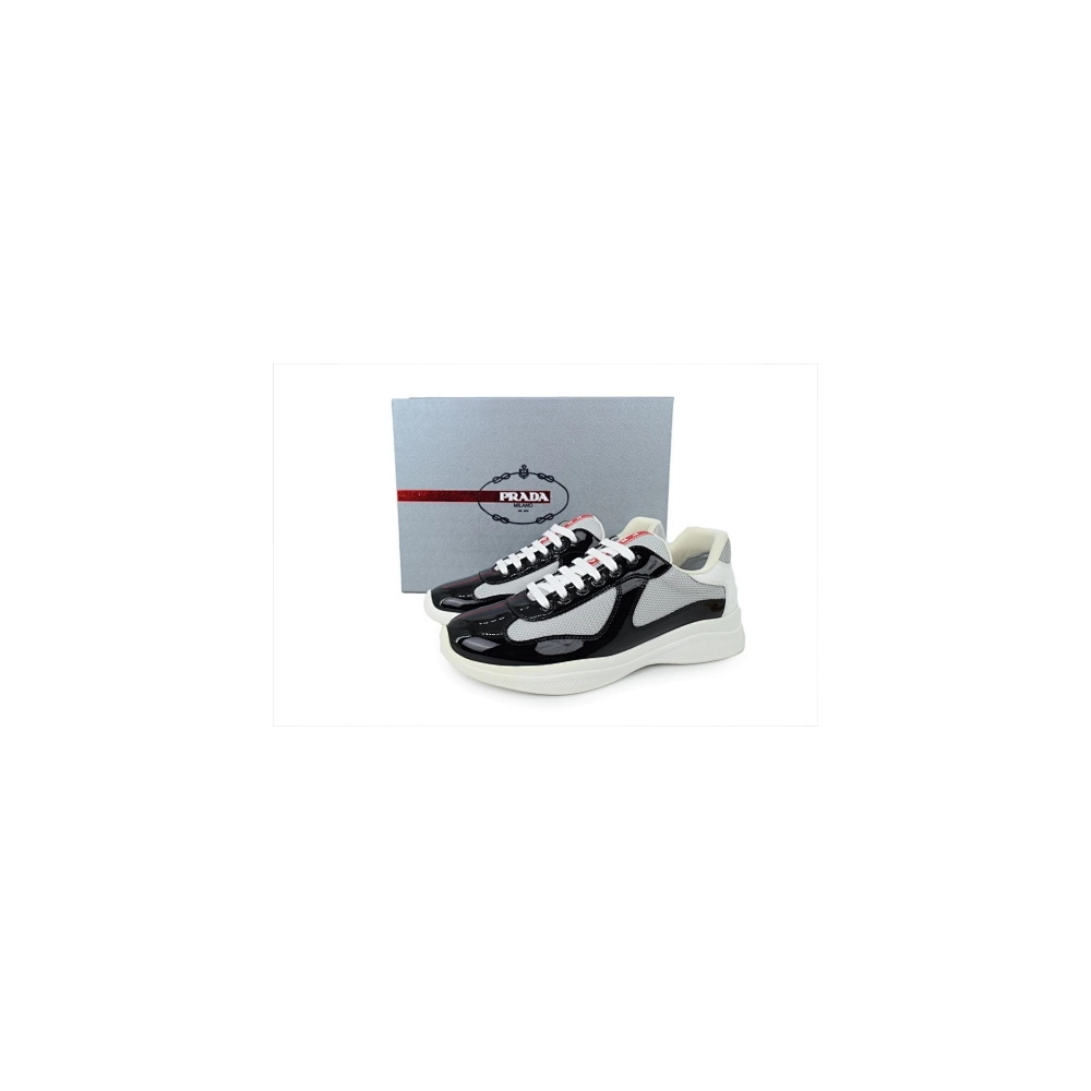 Prada Americas Cup Patent Black Gray