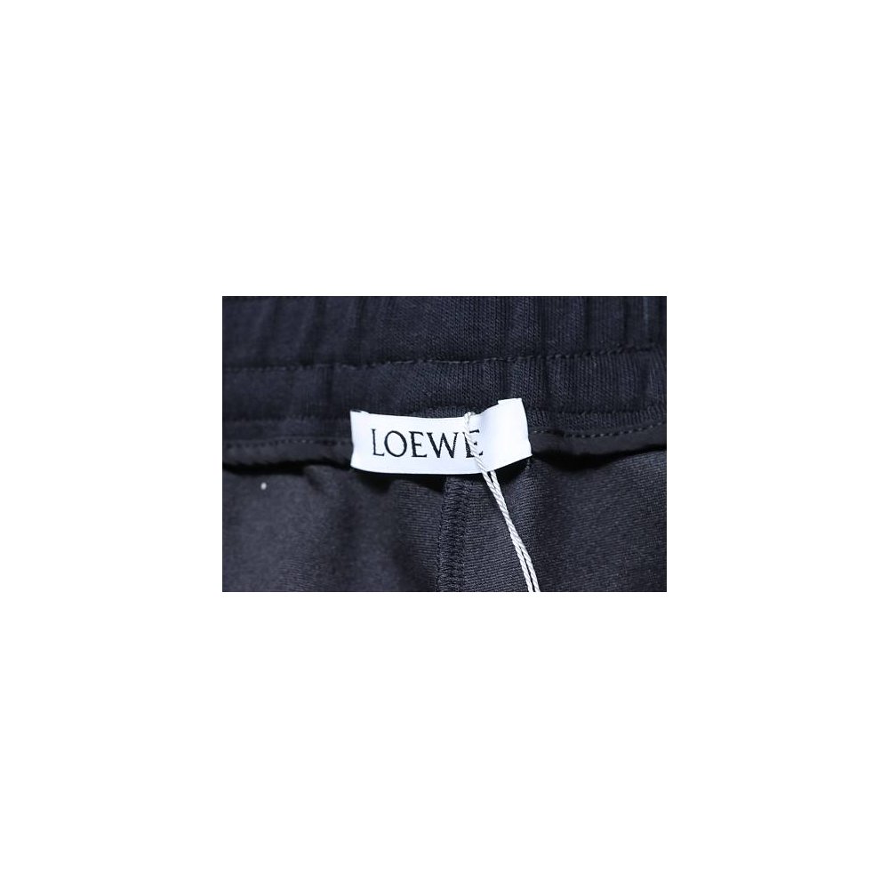 Loewe Applique Letter Shorts Black,Loewe Shorts,Shorts,CLOTHES