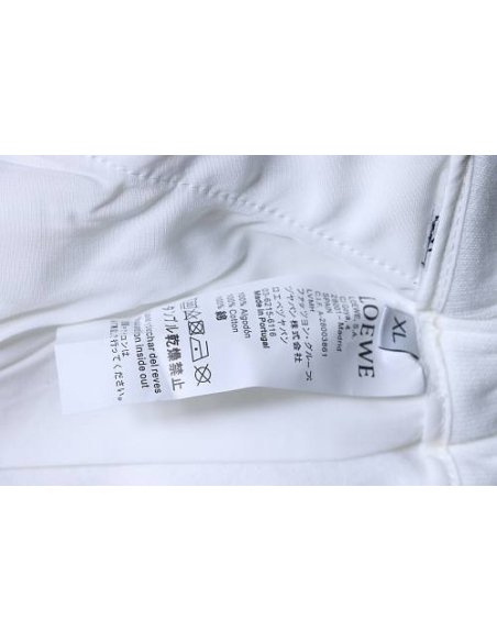 Loewe Applique Letter Shorts White,Loewe Shorts,Shorts,CLOTHES