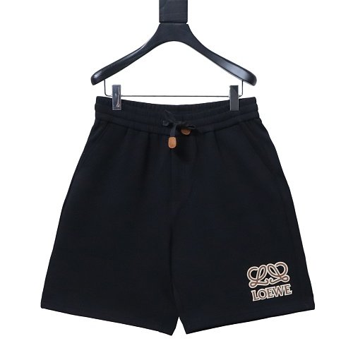Loewe Letter Logo Print Shorts Black,Loewe Shorts,Shorts,CLOTHES