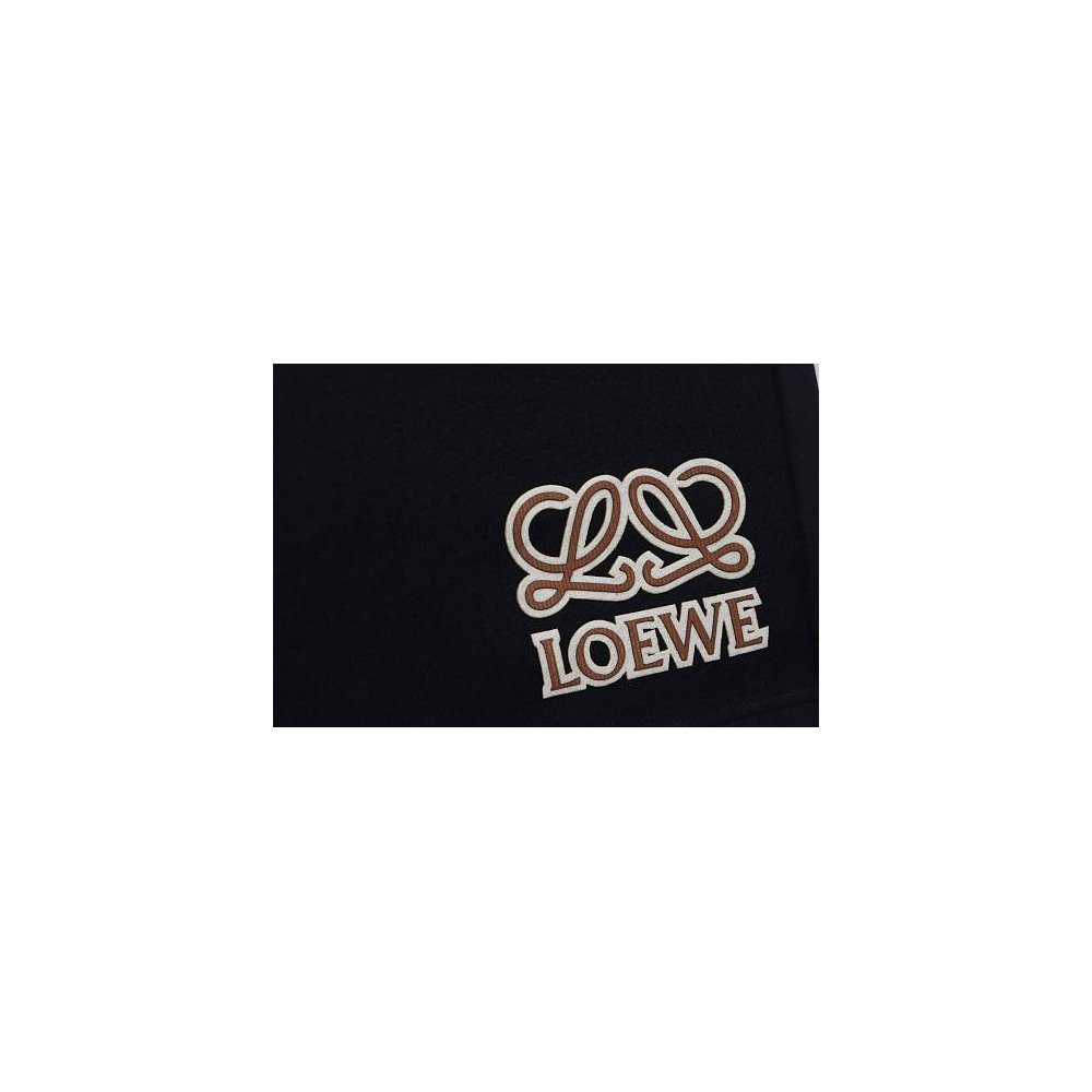 Loewe Letter Logo Print Shorts Black,Loewe Shorts,Shorts,CLOTHES